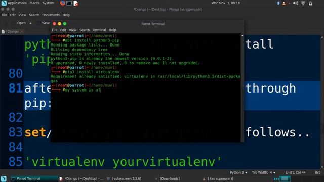 Setting Up virtualenv to work with Django смотреть онлайн