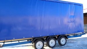 Прицеп для Газели - 3х осный прицеп ЕВРОТЕНТ с Воротами