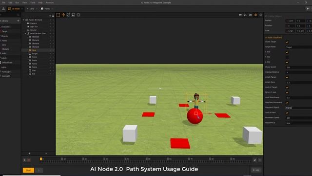 AI Node 2 0 Waypoint Example смотреть онлайн