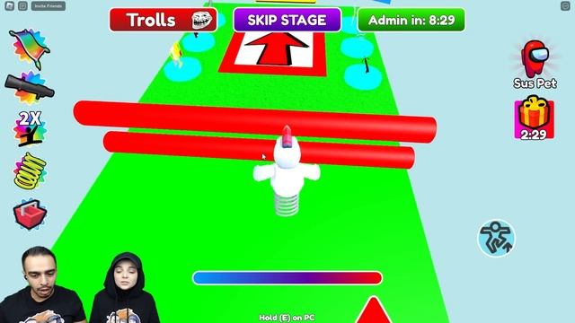 ARTIK AYAKLARIMIZ YOK YAY İLE PARKUR GEÇTİK !! ? Roblox смотреть онлайн