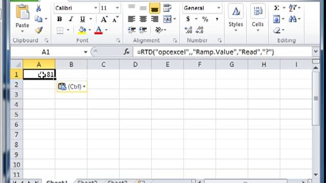Import Live Data from an OPC Server into Microsoft Excel смотреть онлайн