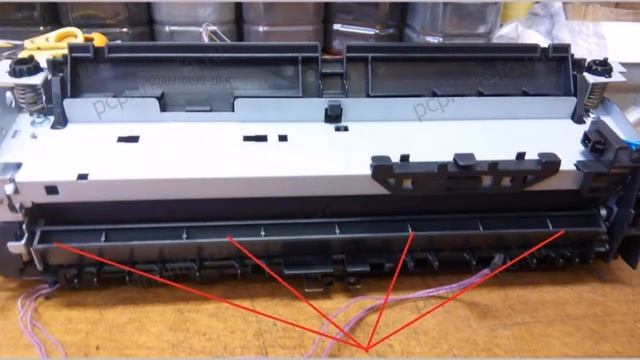 Разборка HP CLJ CP1025. Ремонт термоузла. смотреть онлайн
