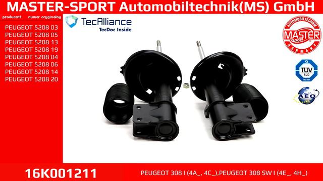 16K001211 | SHOCK ABSORBER KIT | Master-Sport-Automobiltechnik (MS) GmbH смотреть онлайн