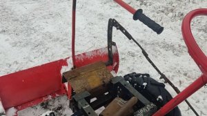 Отвал для снега на мотоблок с передним адаптером