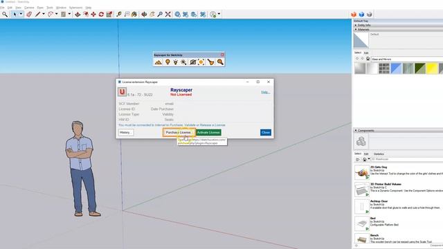 Rayscaper installation via the SketchUcation extension store смотреть онлайн