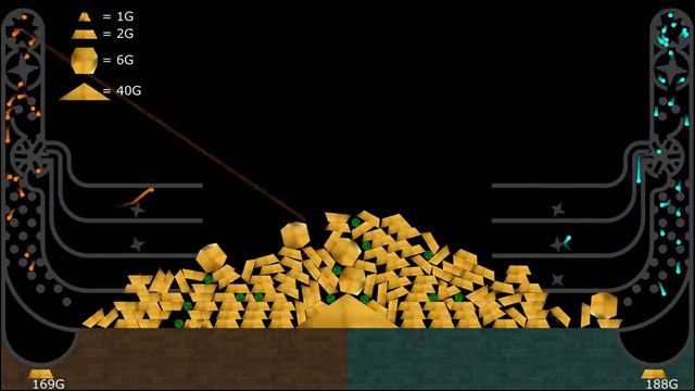 The Gold Battle 3 - Marble Race in Algodoo смотреть онлайн