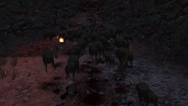 Kenshi - Pack Bulls run through a horde of hungry bandits. смотреть онлайн