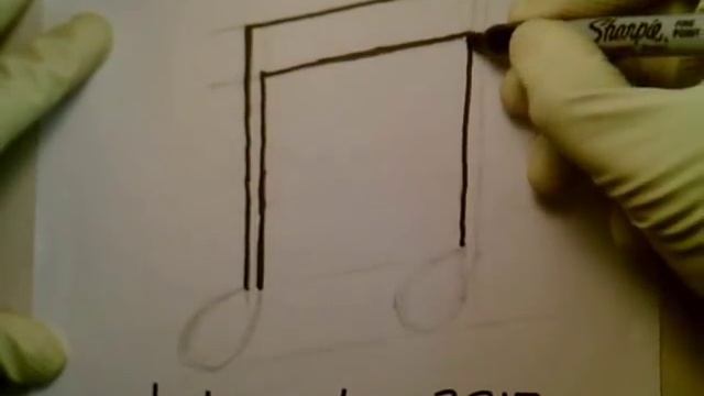 How To Draw Music Notes Read Symbol Easy ?Tattoo Como dibujar una nota de la musical step by step смотреть онлайн