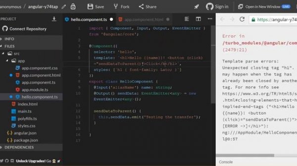 10) Input and Output decorator | Pass data between parent and child | Code Nanban