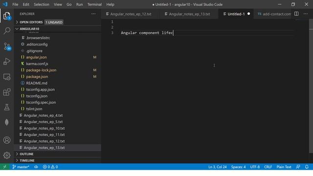 Angular 10 Tutorial #14 - Component Lifecycle Hooks | Angular 10 Tutorial For Beginners смотреть онлайн