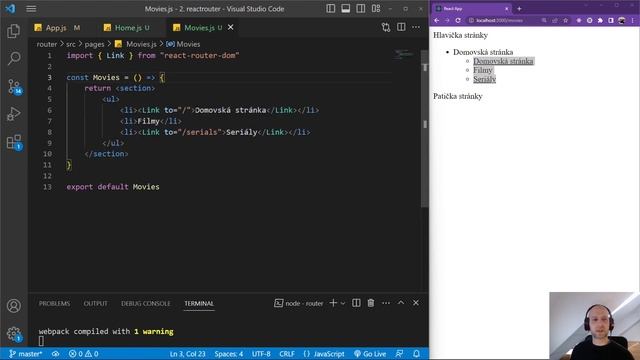 7. React 3 - React router a vícestránkový web - obalující Route (nested routes) a outlet смотреть онлайн