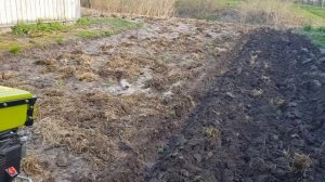 Мой первый опыт. Пахота комплектным плугом тяжёлого дизельного мотоблока ТАТА.