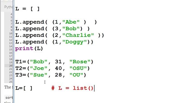 CIT1203.8478 Nov 2 2017 (Tuples Dictionaries and Lists) смотреть онлайн