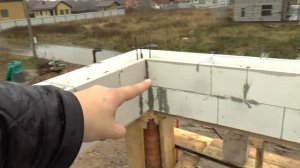 Как правильно сделать армопояс по стенам из газобетона.