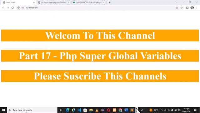 Php globals variables | How to learn Php tutorial for beginners in hindi / urdu смотреть онлайн