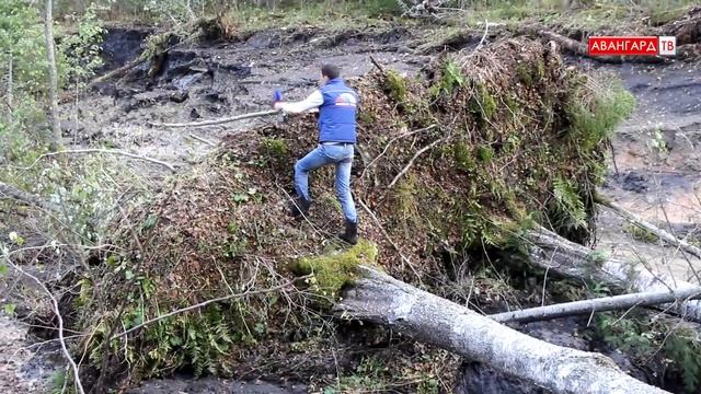 Геологи и геофизики изучают оползень в Катав-Ивановске смотреть онлайн