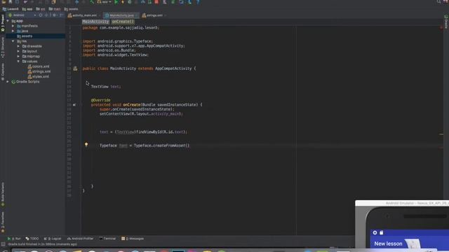 set custom font to TextView in android java смотреть онлайн