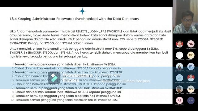 Presentasi Oracle Database Administrator - creating and maintaining a database password file смотреть онлайн