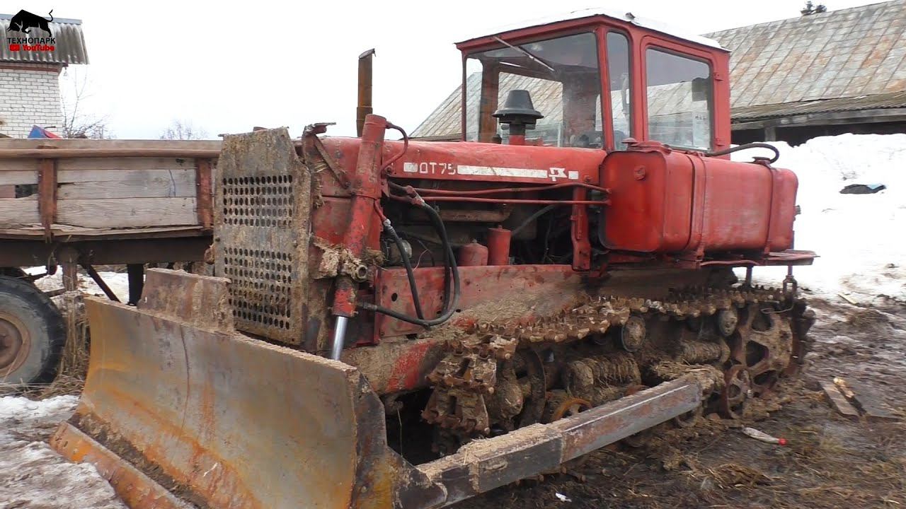 Челлендж для блогера! Запустить трактор ДТ 75! смотреть онлайн