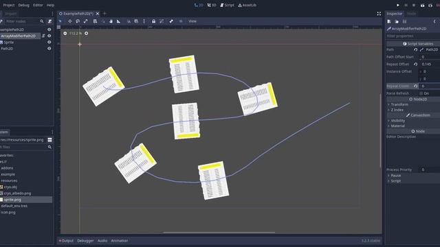 Godot Array Modifier Path 2D смотреть онлайн