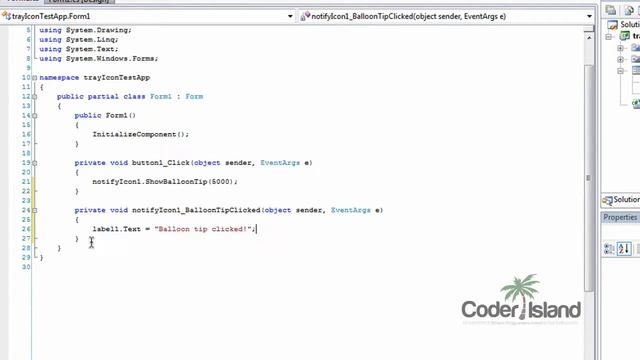 C# Tutorial 3 - Tray Icon смотреть онлайн