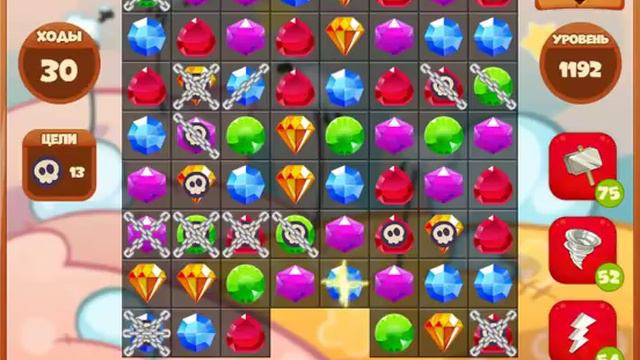 1192 уровень в игре Сокровища Пиратов. смотреть онлайн