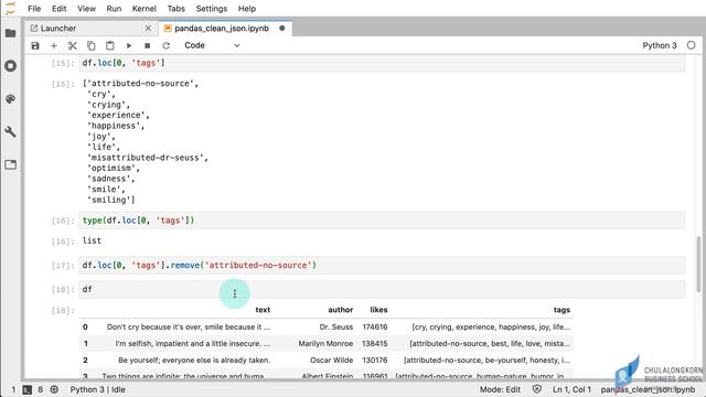 สอน pandas: ทำความสะอาดข้อมูล JSON смотреть онлайн