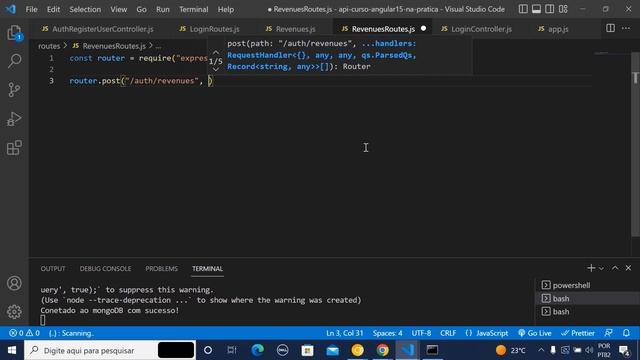 Curso de Nodejs #25 Criando a rota de receitas смотреть онлайн