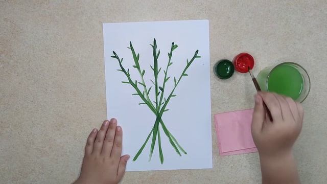 Художня продуктивна діяльність. Аплікація з паперових серветок "Букет квітів". смотреть онлайн