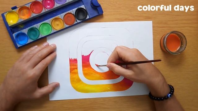 How to draw the Instagram logo смотреть онлайн