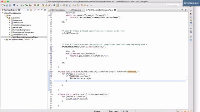 Java 8 Lambda Basics 14 - Lambda Exercise Solution смотреть онлайн
