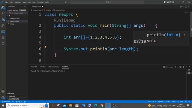 How to find length of array in Java tutorial смотреть онлайн
