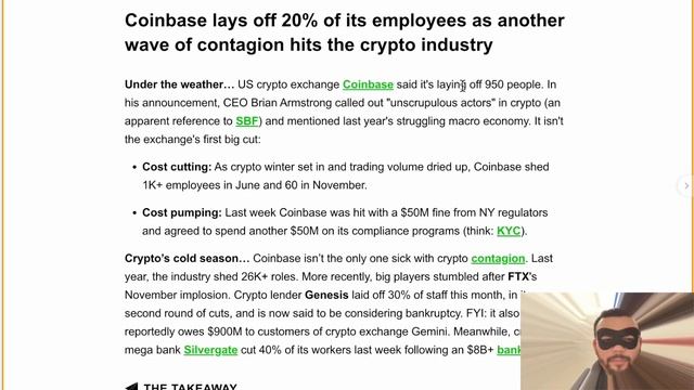 Robin Hood Snacks News 1-11-23 (Microsoft ChatGPT + Bing Potential & Coinbase Lays Off Workers) смотреть онлайн