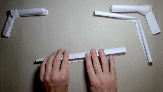 How to make a double-barreled origami GUN from A4 paper смотреть онлайн