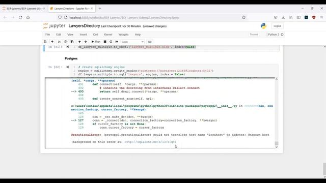 Web Scraping with Beautiful Soup - Create a Lawyer Database | Excel + PostgreSQL | [Part 4/4] смотреть онлайн