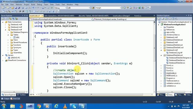 how to insert data in c# with sqlserver || insert data into sqlserver c# || add data c# смотреть онлайн