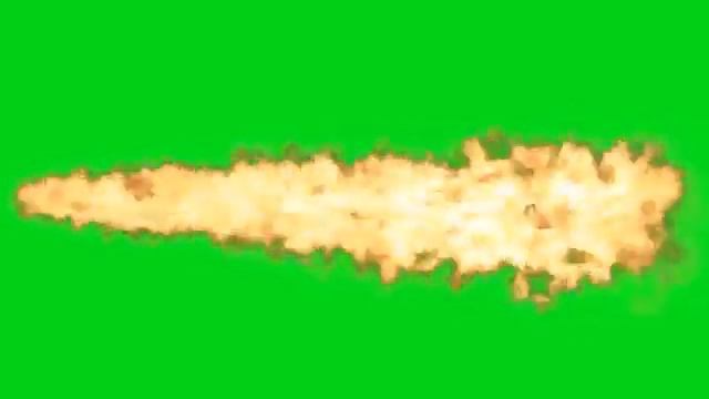 Футаж струи пламени (зеленый фон) смотреть онлайн