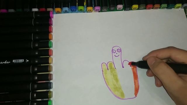 как можно нарисовать пальцы | Drawing for children. Fingers смотреть онлайн