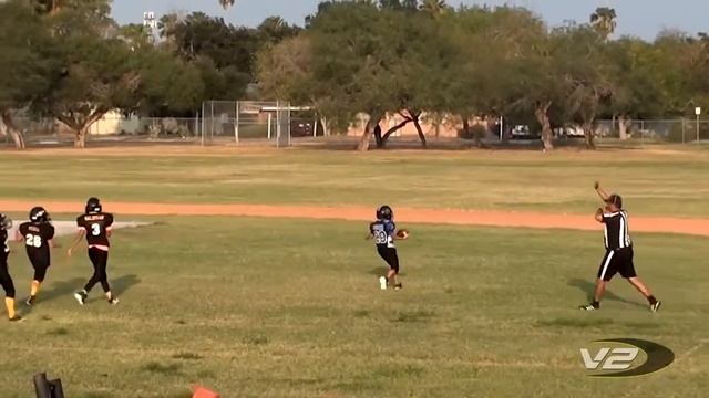 (TYFA) Edinburg Raptors RB breaks loose for a TD against Santa Rosa. смотреть онлайн
