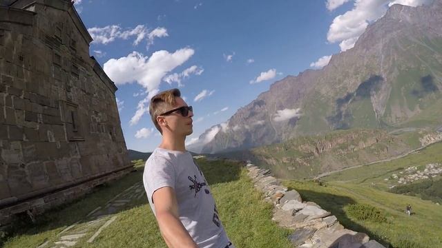 Храм Гергети, Степанцминда, Грузия 2015 смотреть онлайн