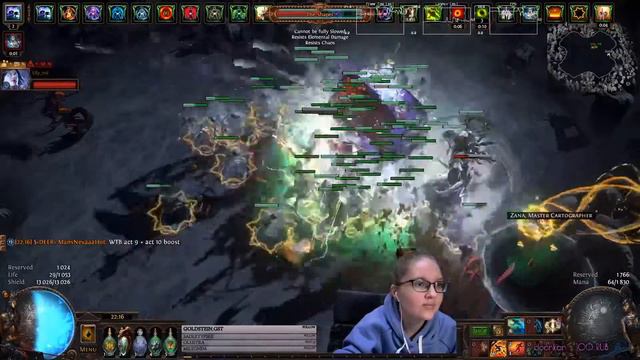 PoE [HHC] Uber Elder vs Guardian Aurabot + Necromancer Raize Zombie смотреть онлайн