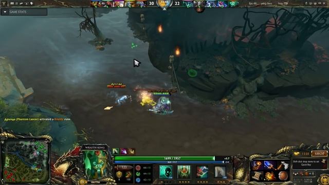 Dota 2 баги ►Wraith King и непонятный суицид смотреть онлайн