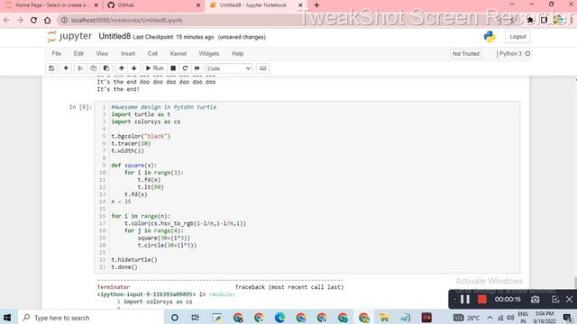 awesome design Drawing in Python || Python turtle library || Python for beginners смотреть онлайн