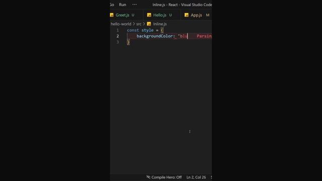 Inline Style in React Js - React Tutorial смотреть онлайн