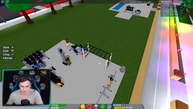 Как НАКАЧАТЬСЯ за 1 ДЕНЬ ??? Нужно идти в качалку к БАЗЕ !!! Roblox смотреть онлайн