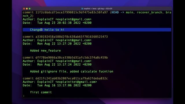Learn how to recover deleted commit or file in GIT. смотреть онлайн