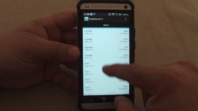 Geekbench 3 for Android on HTC One смотреть онлайн