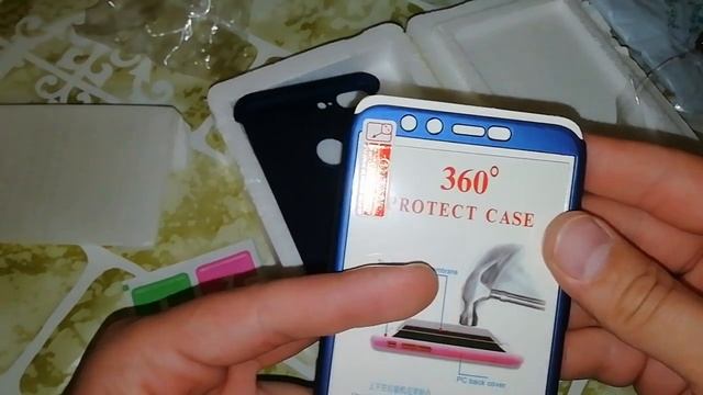 Распаковка посылки Joom Чехол 360 Honor 9 lite Blue со стеклом смотреть онлайн
