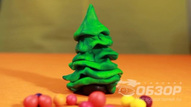 Пластилиновая новогодняя елка