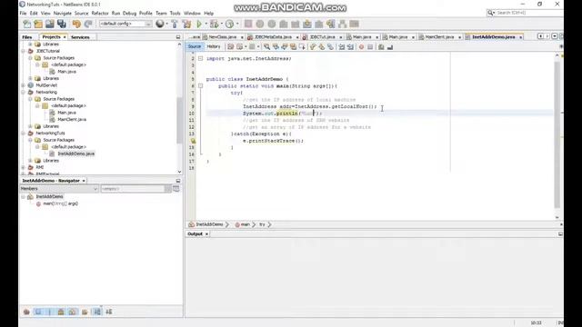 Networking java InetAddress смотреть онлайн
